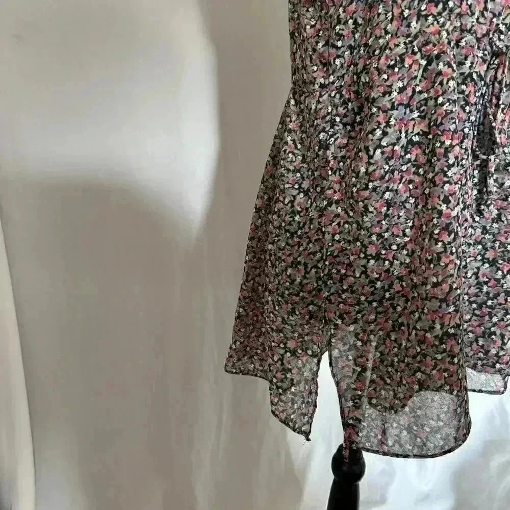 Vintage sheer floral camisole babydoll top Joule women’s large cottagecore fall - Picture 8 of 8